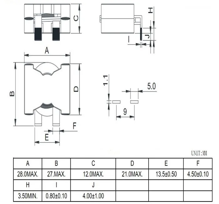 CE/SGS/BV/RoHS Power Ikp Carton Flat Wire Inductor высокочастотный трансформатор