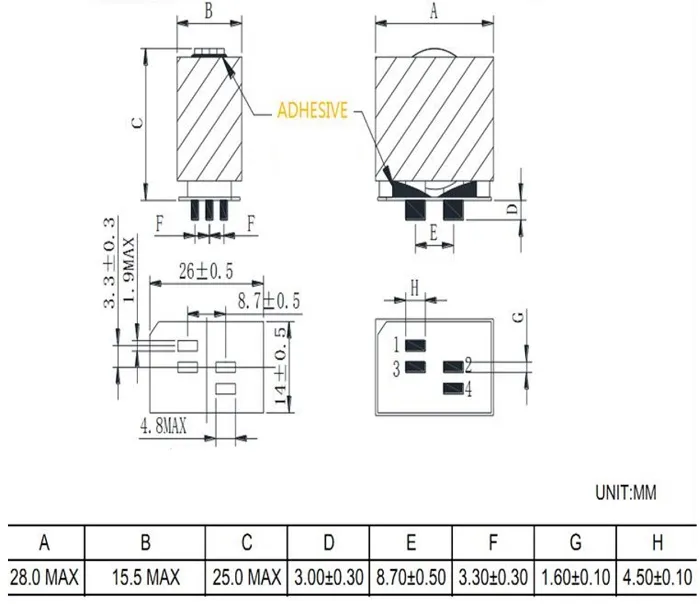 Индукторы питания высокого тока плоского провода ферритового ядра типа SMD от Ikp Electronics