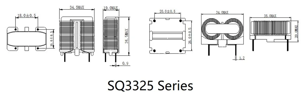 Высокочастотные EMI/EMC Ikp Square Core Common Mode Choke Inductors