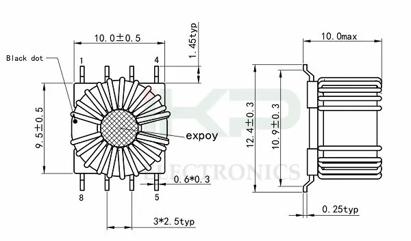 Индукторы фильтра SMD типа Nanocrystalline Core EMC Common Mode