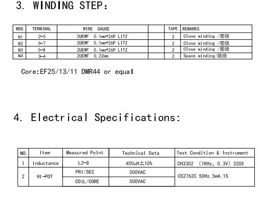 Ee 10 13 16 19 22 25 30 40 42 55 60 65 Трансформатор UL SGS RoHS Одобрение для светодиодного выпрямителя